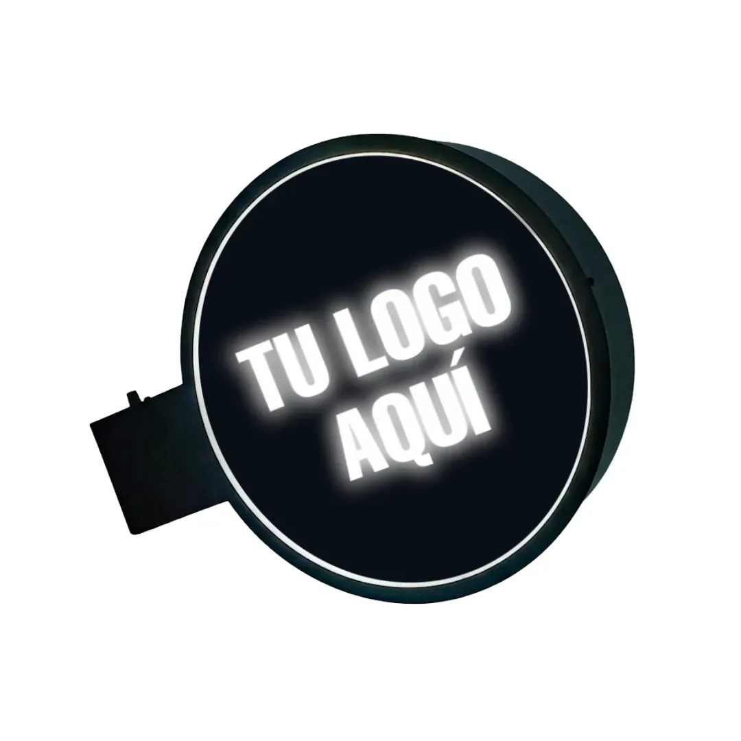 Cartel Saliente Circular 40cm (Iluminado)