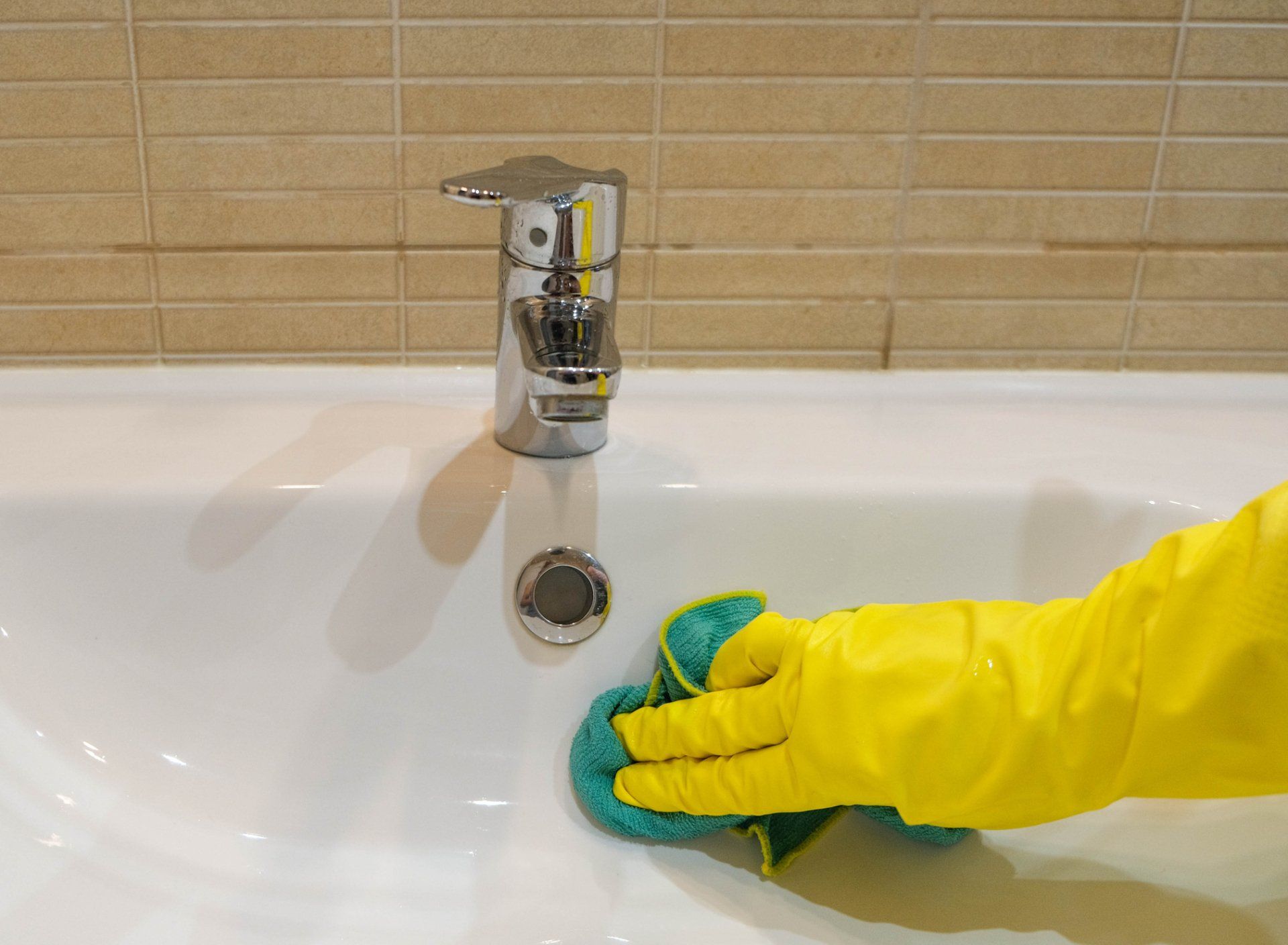 bathroom cleaning with our professional team