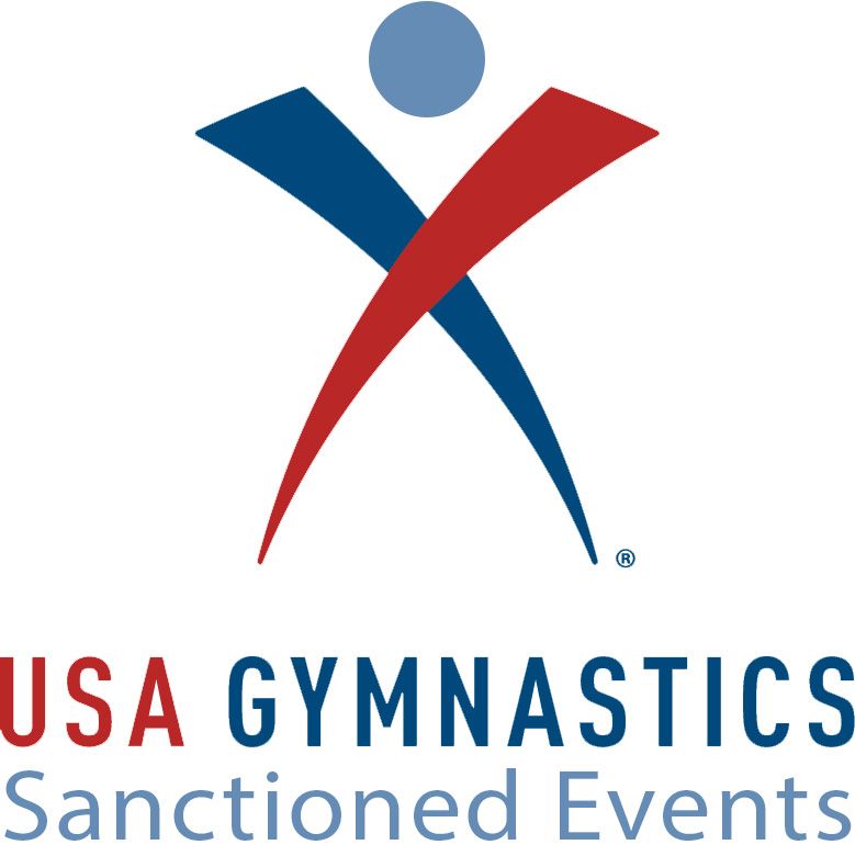 The logo for the usa gymnastics sanctioned events