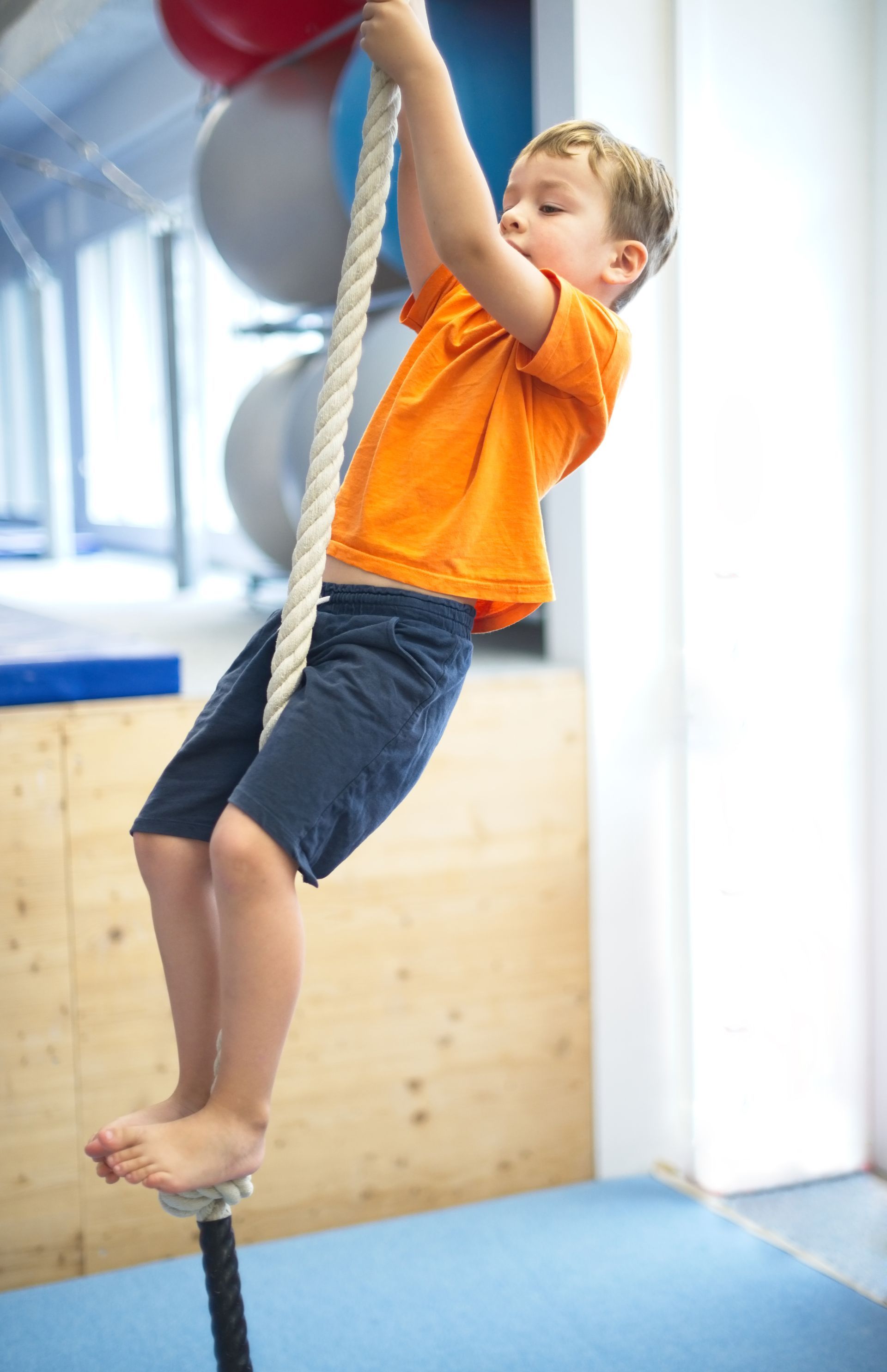 girl on beam