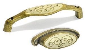 ידית 12.8 אמייל שנהב ברונזה עתיק