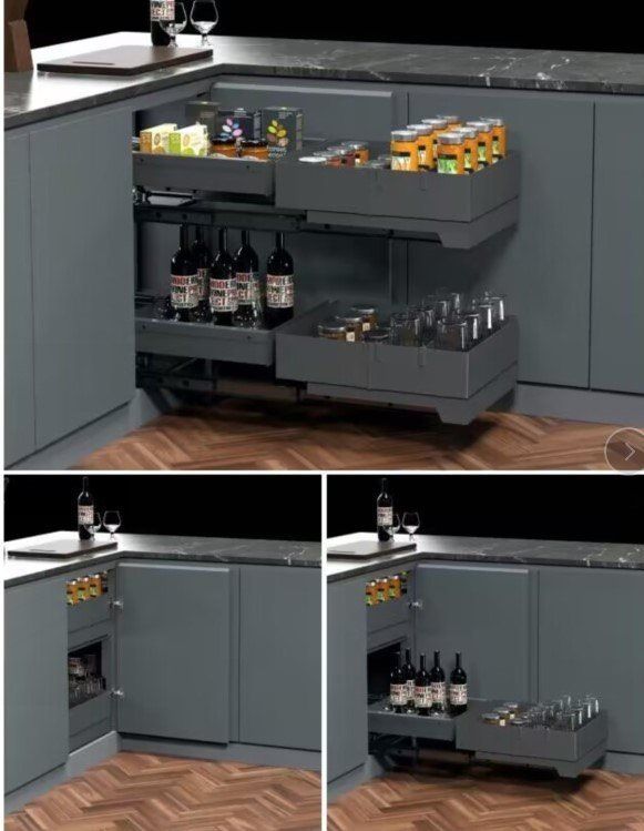 מתקן נשלף לפינה לניצול מלא