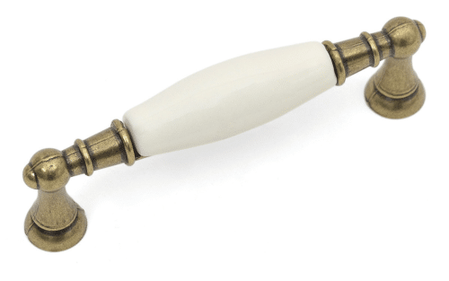 ידית ברונזה עתיקה + פורצלן שנהב