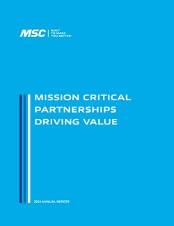 A blue book titled mission critical partnerships driving value