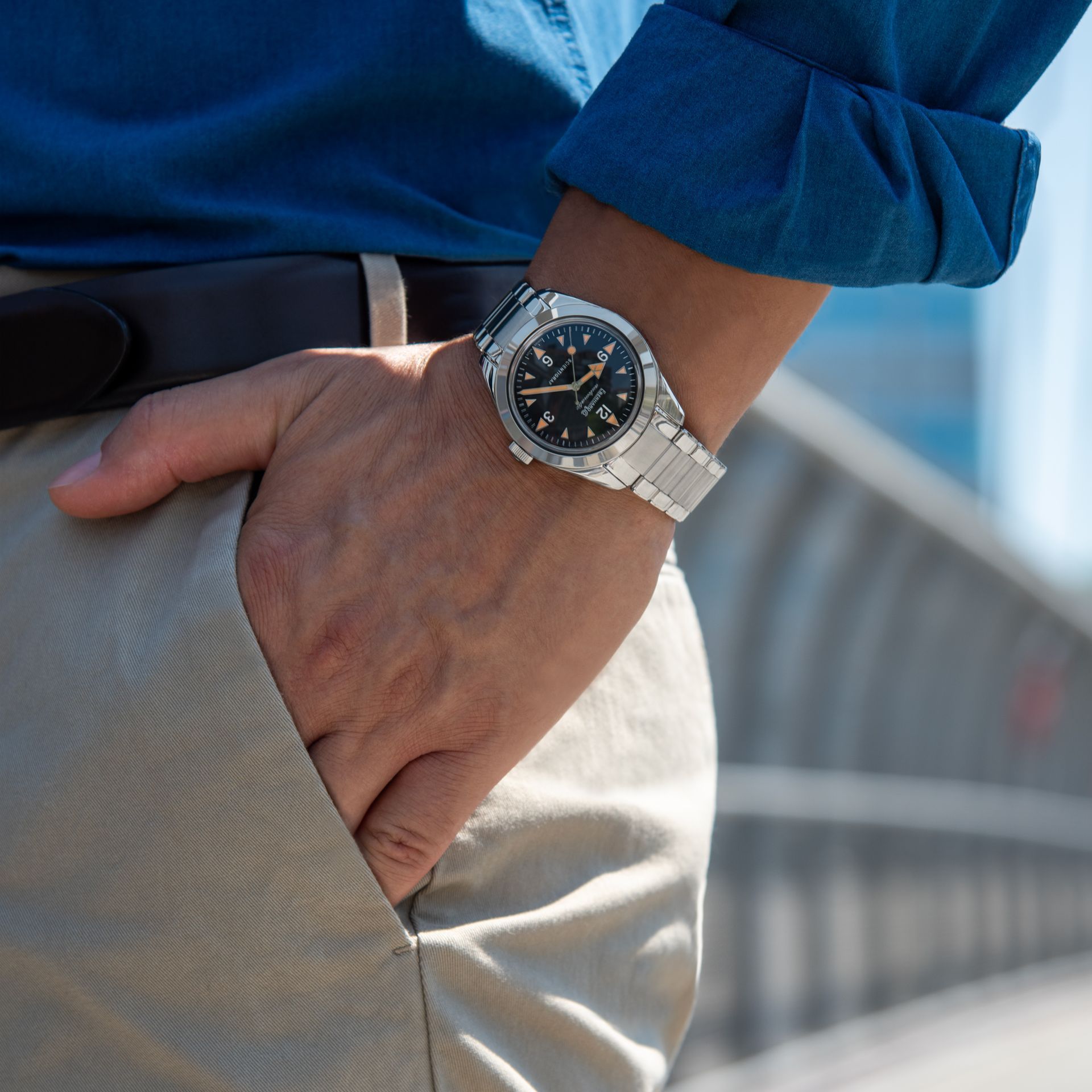 orologio uomo in acciaio