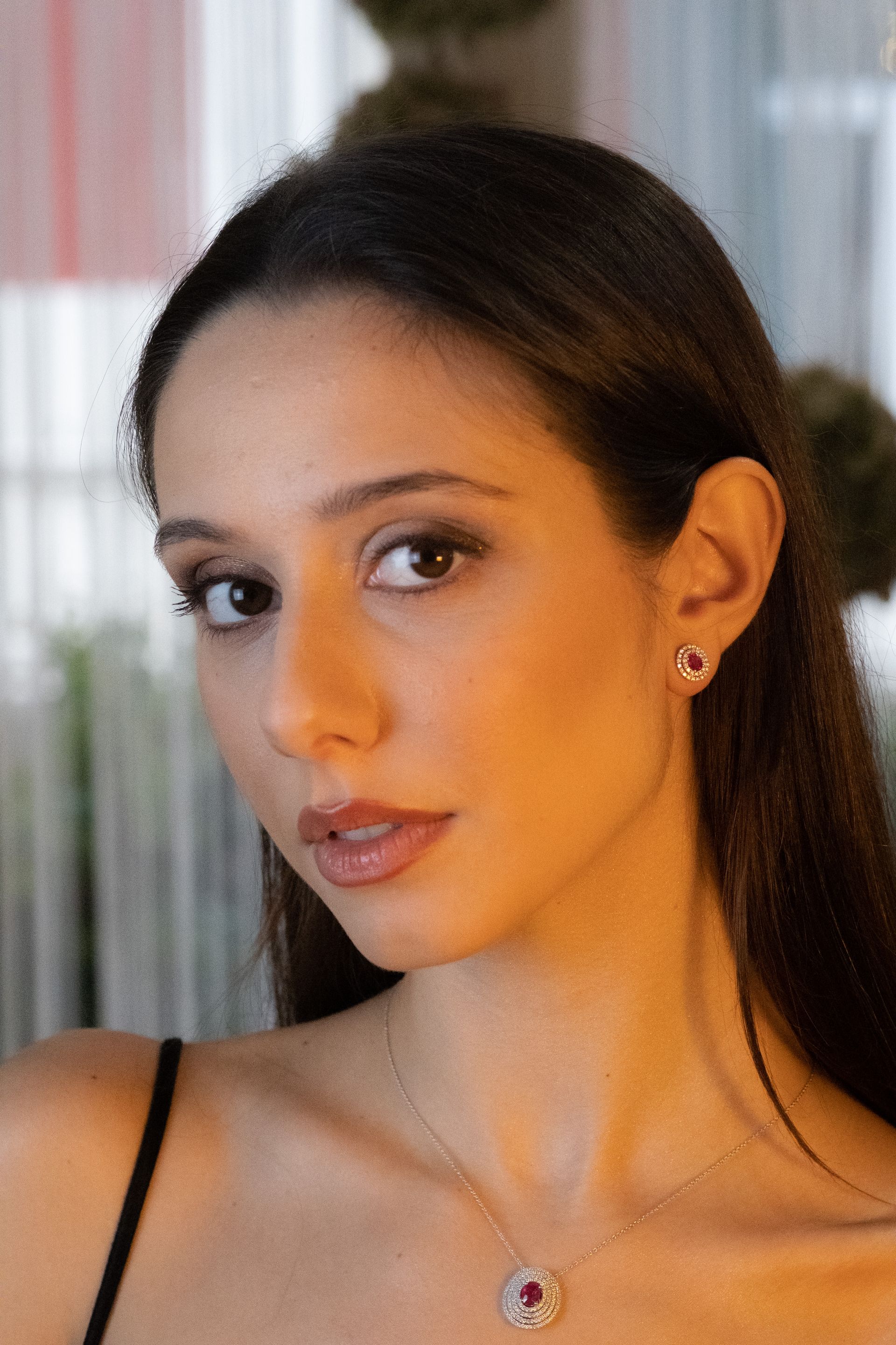 orecchini con diamanti