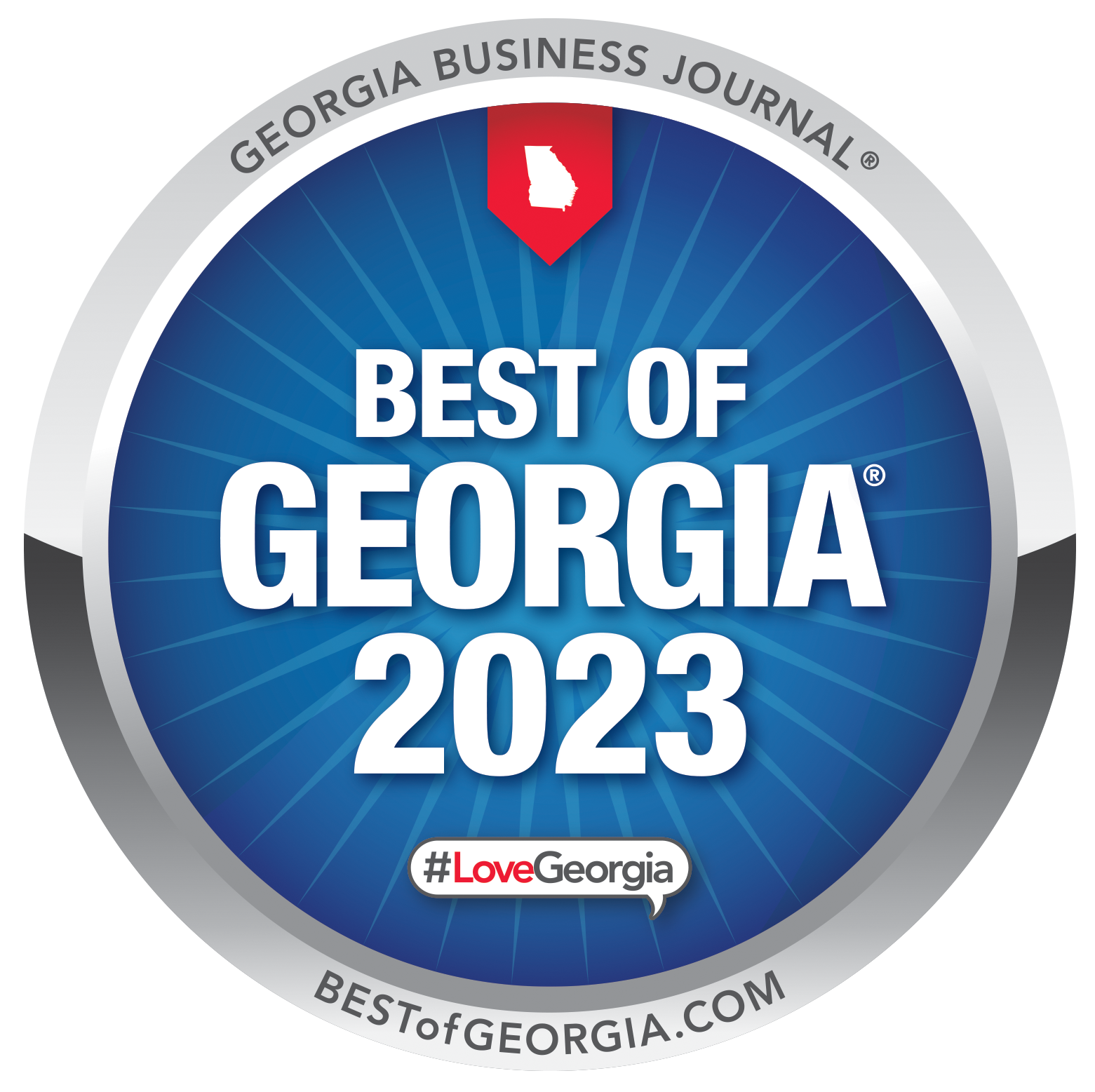 Georgia business journal best of georgia 2023 badge