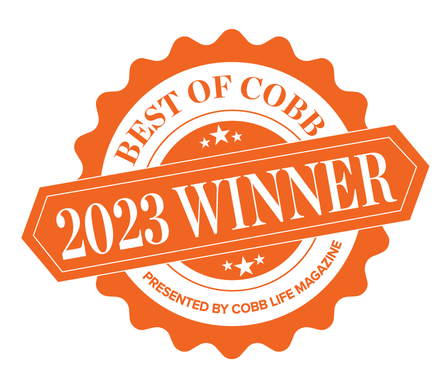 A stamp that says best of cobb 2023 winner
