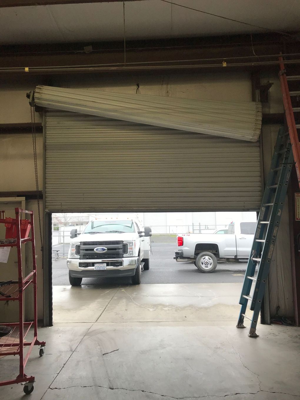 Garage Door Being Repaired in Chico, California