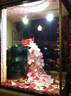 Show love letters in your window display retail store