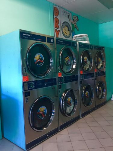 A laundromat with a sign that says dry on it — Tuncurry Washerteria In Nabiac, NSW