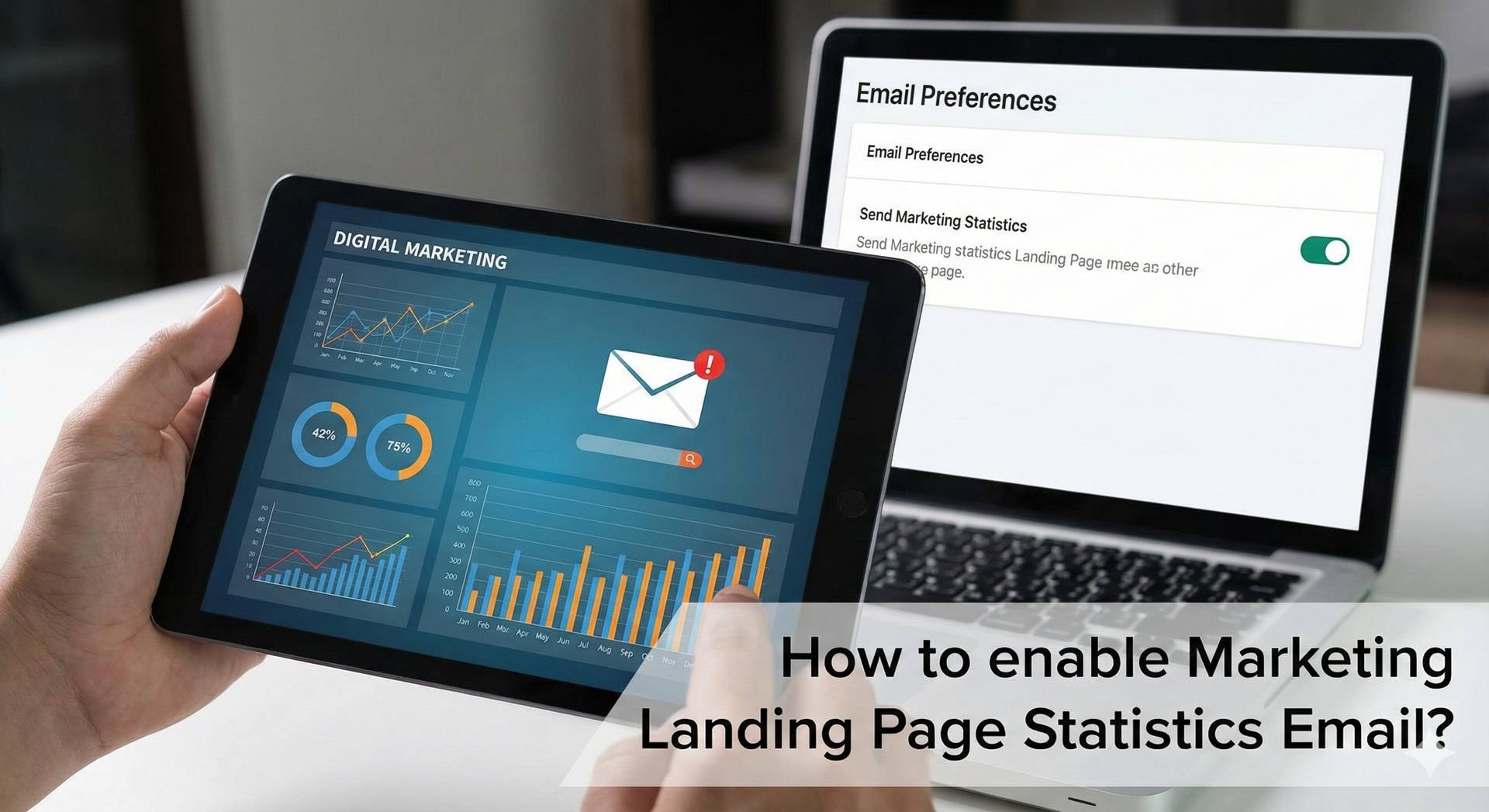 Stylized figures with raised arms, connected by curving lines with circular nodes; blue and gold.