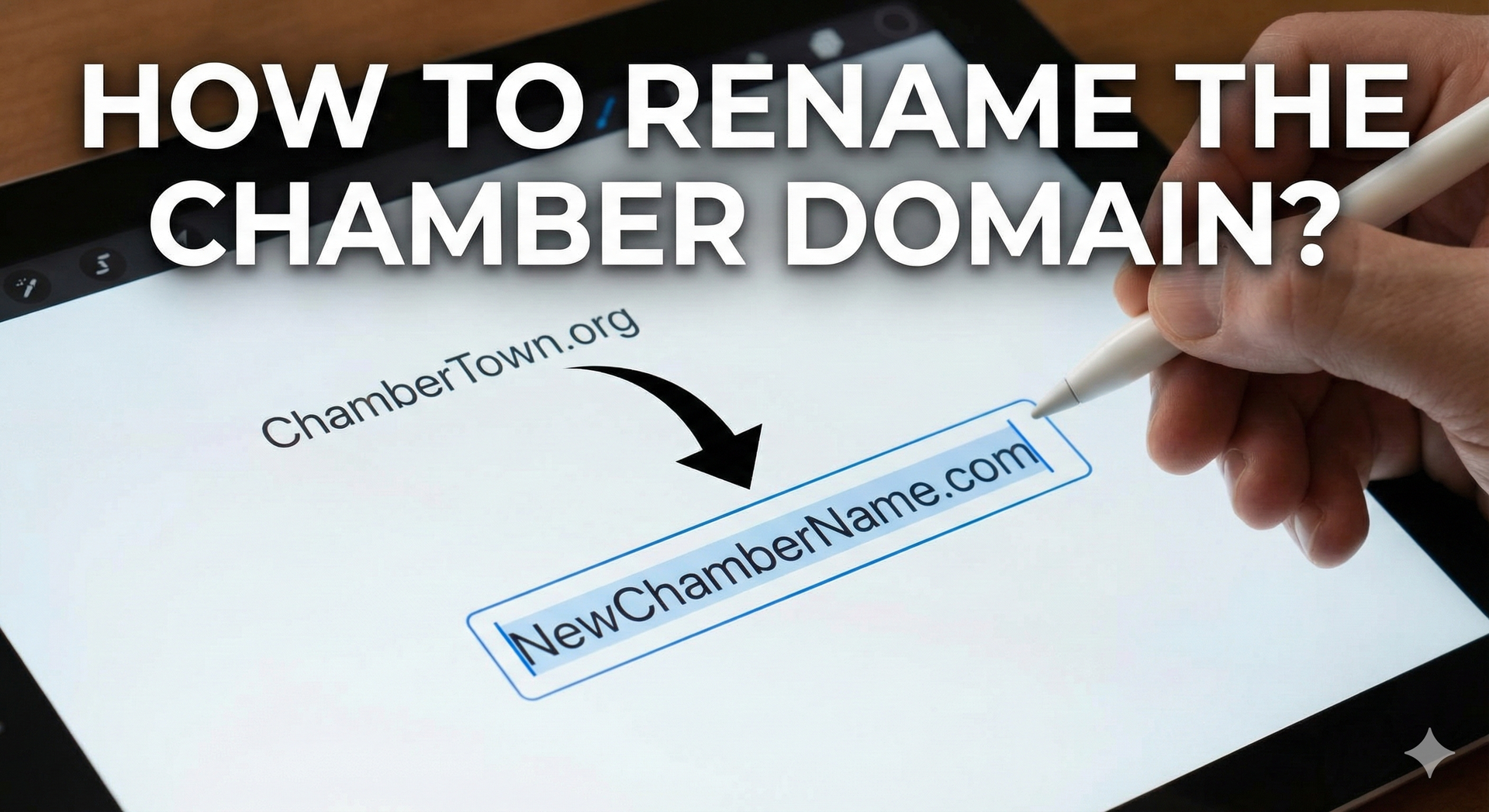 Stylized figures with raised arms, connected by curving lines with circular nodes; blue and gold.