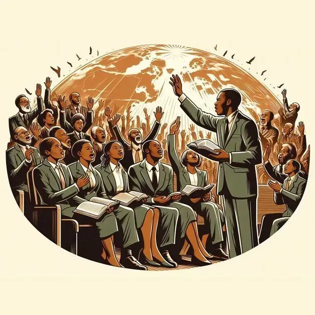 A man is giving a speech to a large group of people