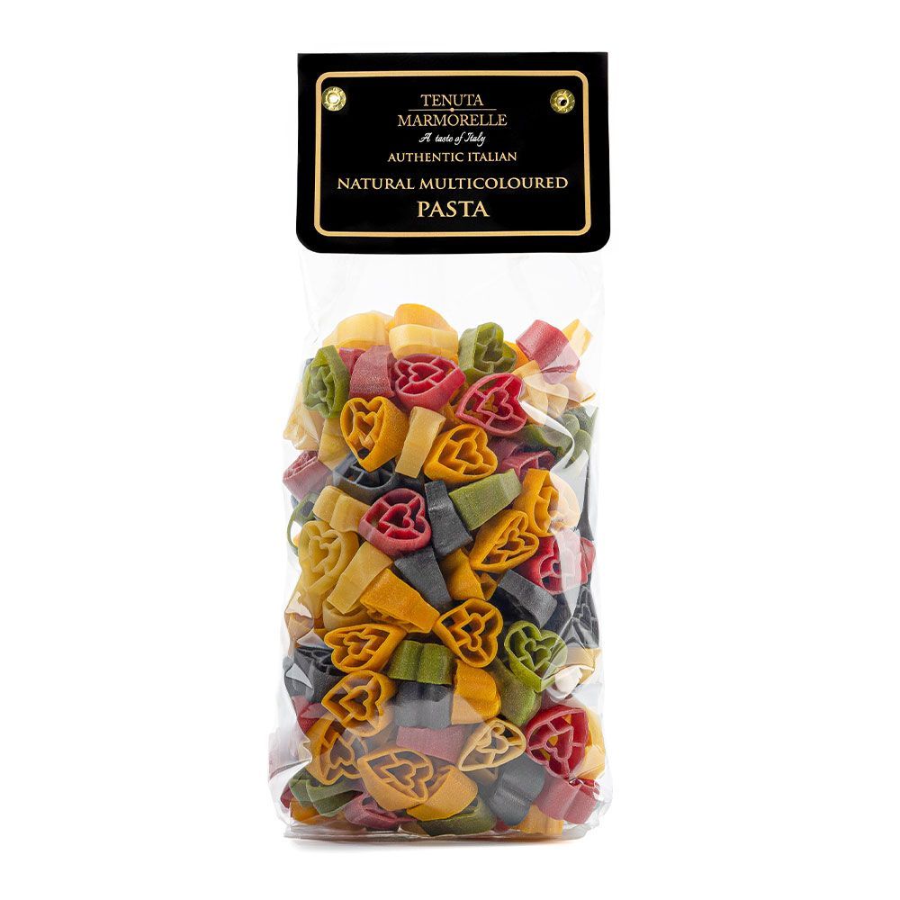 Natural Multi-coloured Hearts 500g