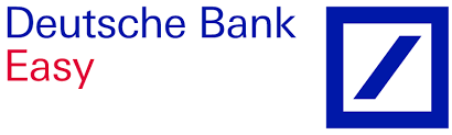 un logo blu e bianco per la Deutsche Bank Easy