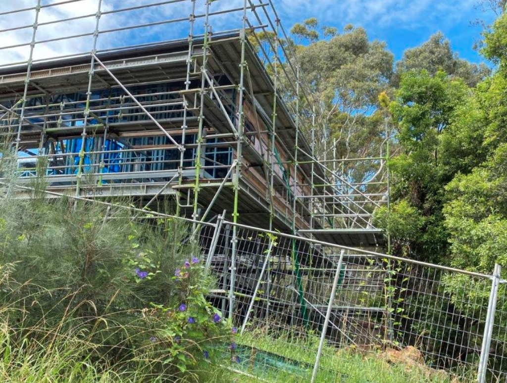 Scaffolding Around New Residential Building — Residential & Commercial Drafting in Forster, NSW
