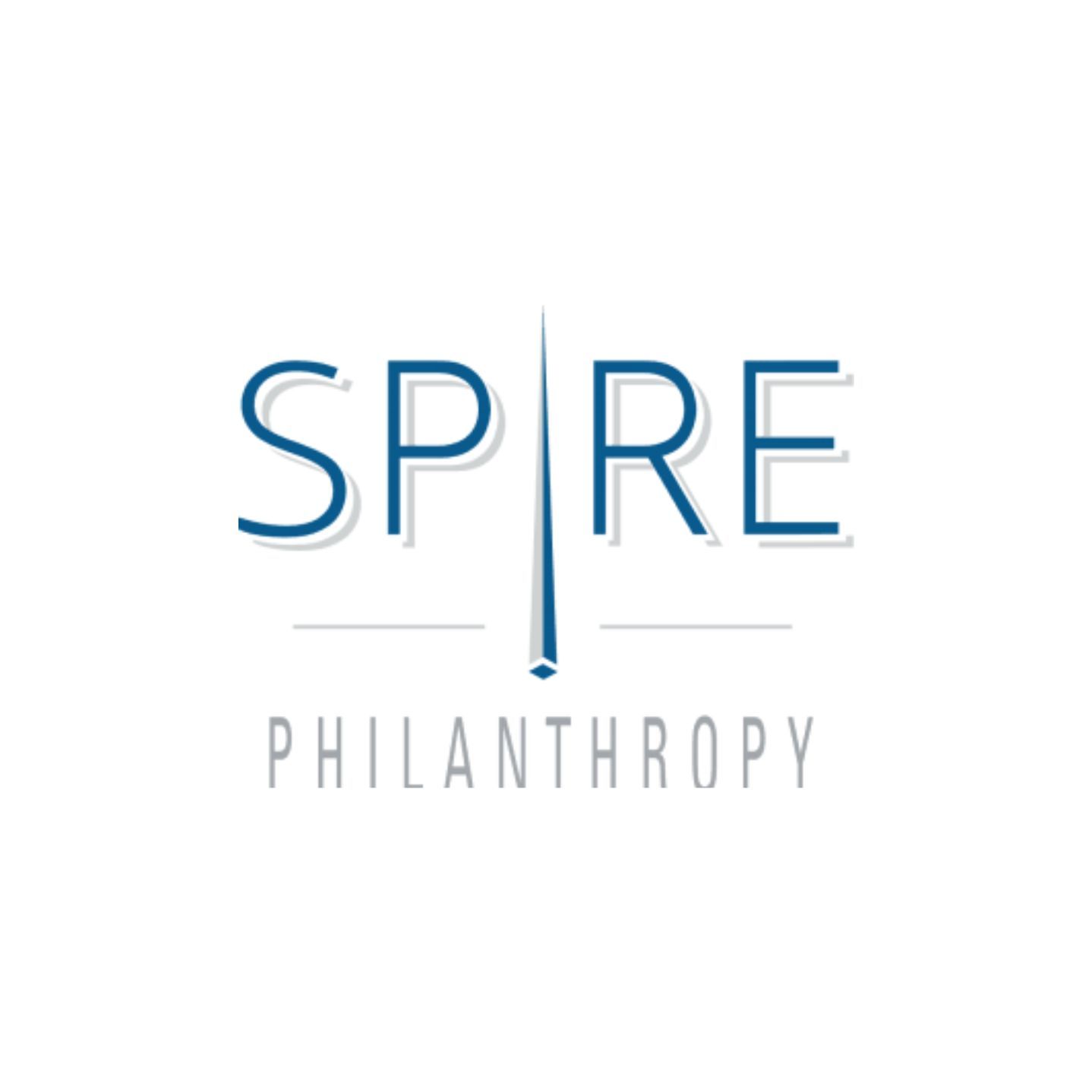 A logo for a company called spire philanthropy