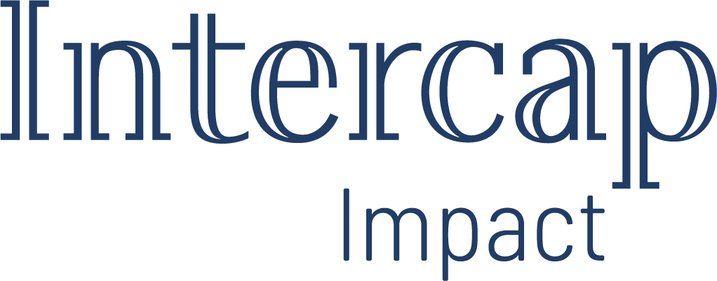 A logo for a company called intercap impact