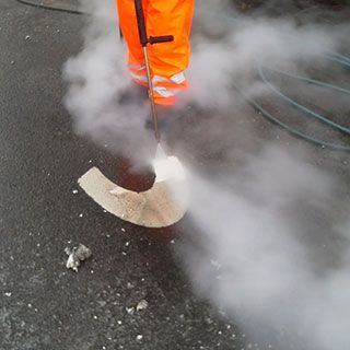 Vecon Hydro Hogedruktailer huren Zeeland, Zeeuws Vlaanderen wegbelijning verwijderen