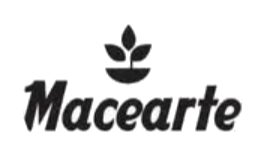 Logotipo de Macearte con icono de planta.