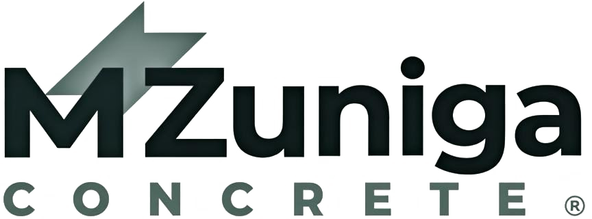 Mizuniga concrete logo on a white background