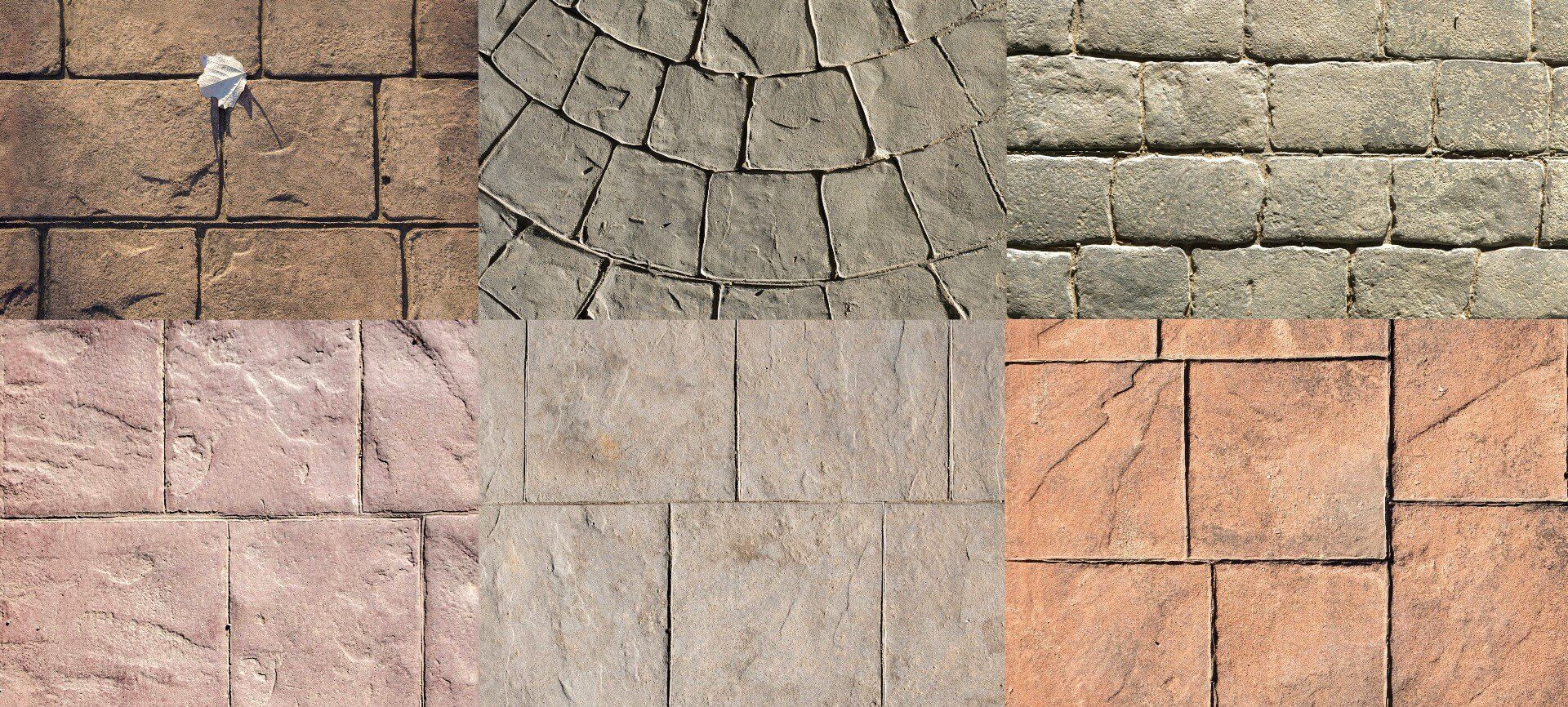 Different patterns you can choose from for your stamped concrete