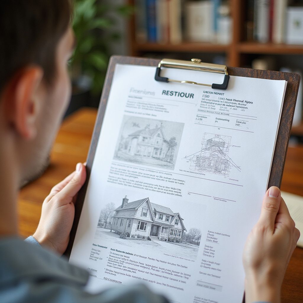 Client Reviewing His Home Inspection Report