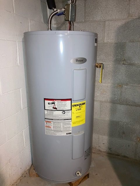 50-gallon Whirlpool water heater