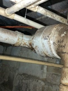 leaking drain pipe under the crawlspace that was never properly sealed
