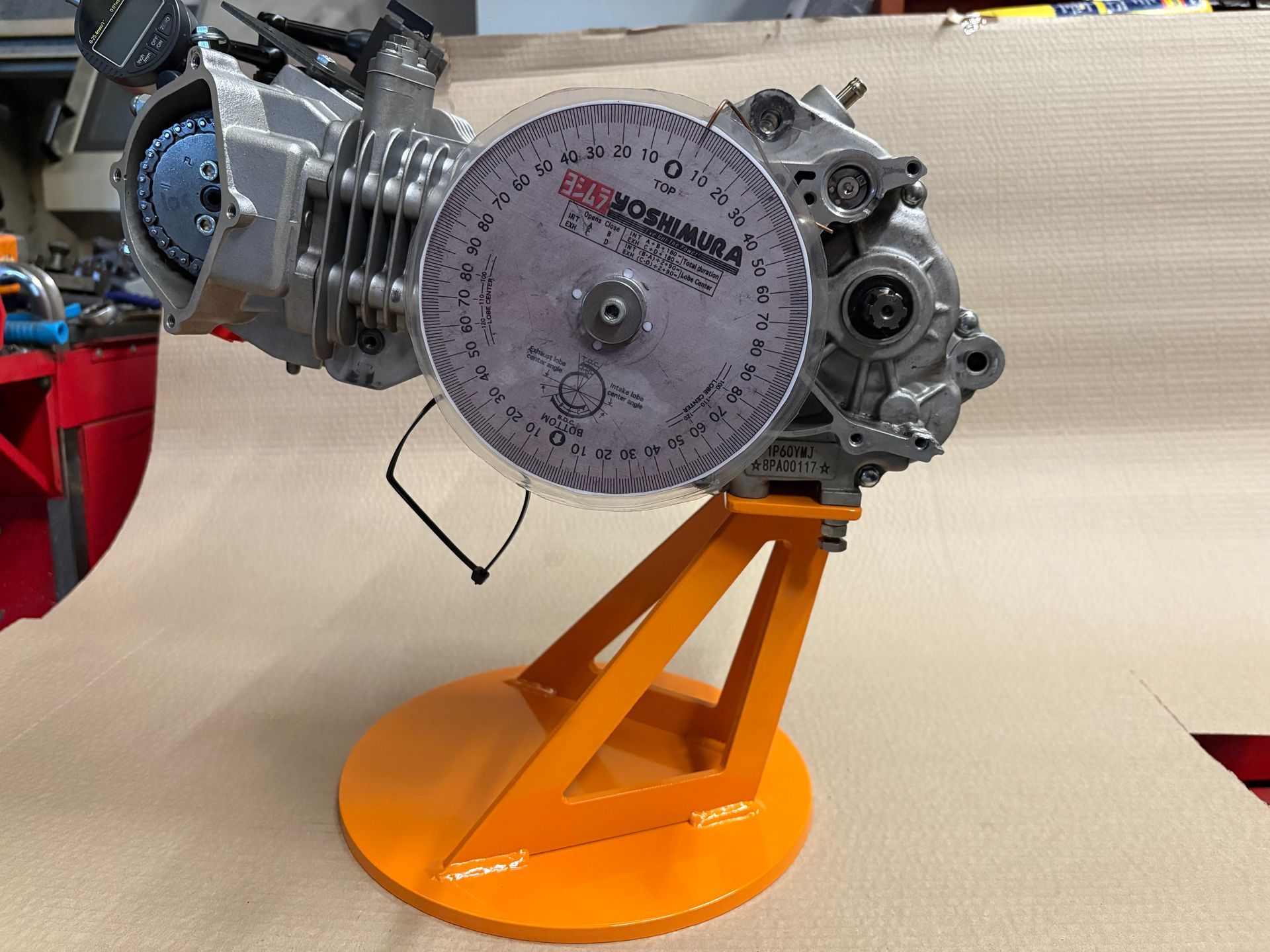 PlazCutz Racing Products are specialist supermoto, supermini and pit bike track racing components Engine stand
