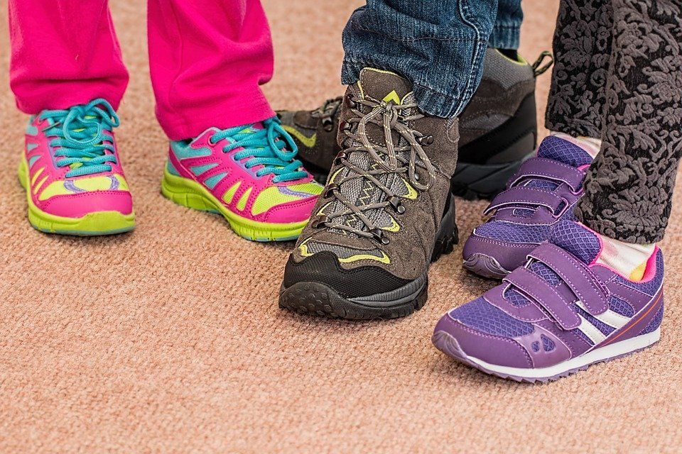 getting shoes on