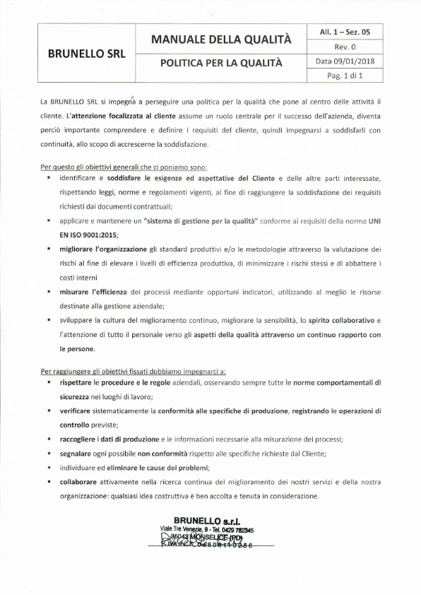 certificazione della qualità delle lavorazioni di carpenteria metallica