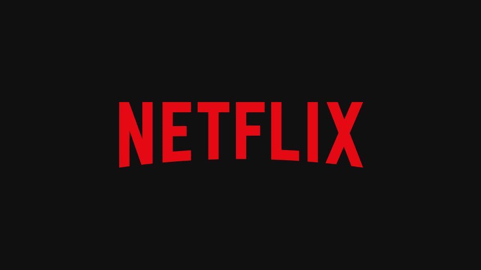 Netflix logo on a black background; red stylized text.