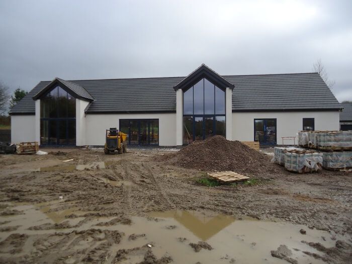 after - rendered house - front view