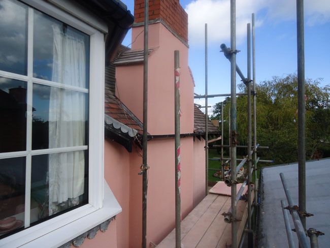 after- rendered chimeny