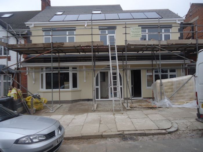 after - house with rendered walls