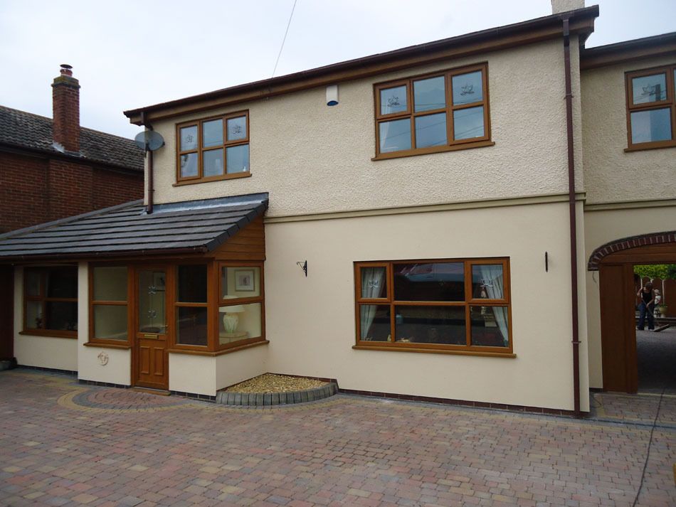 after - rendered house - side view