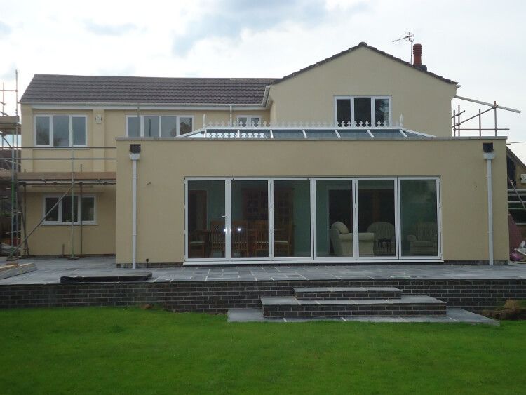 after - rendered house - garden view