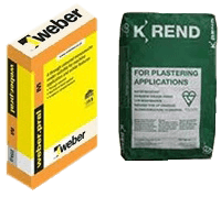 bags of material used for rendering