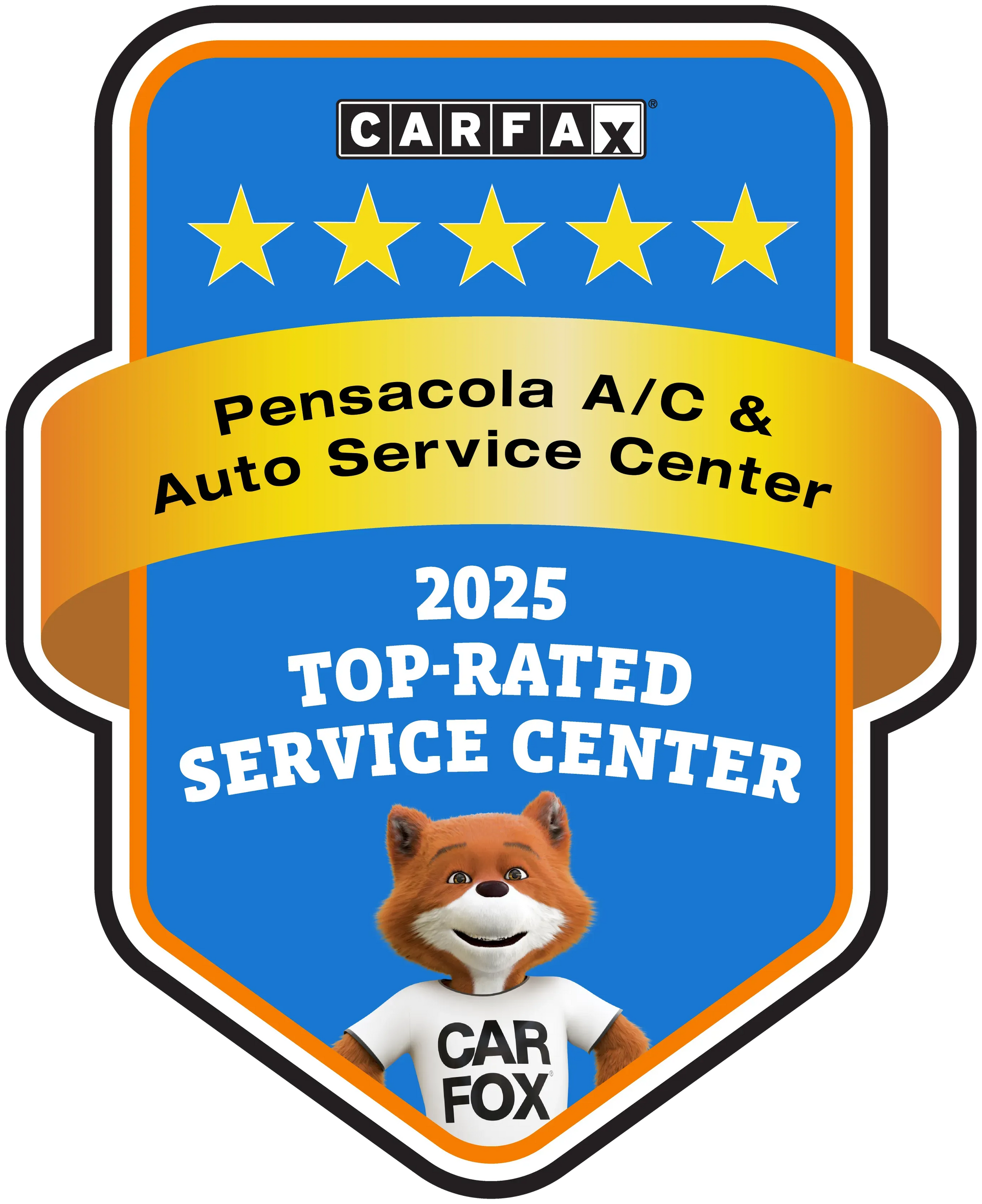 Carfax 2025 Top-Rated Service Center | Pensacola AC & Auto Service Center