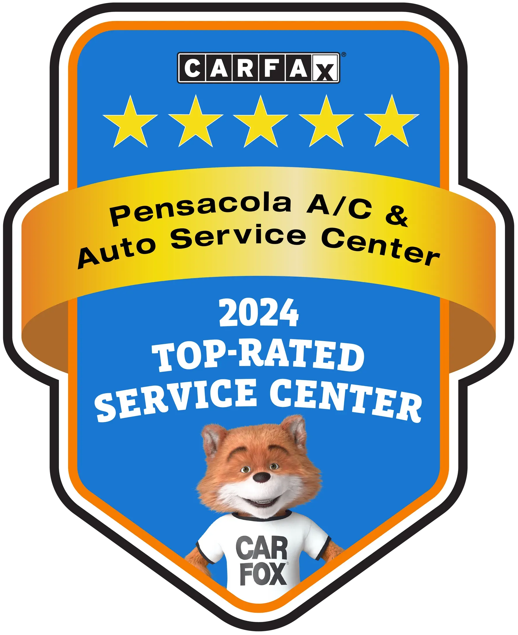 Carfax 2024 Top-Rated Service Center | Pensacola AC & Auto Service Center