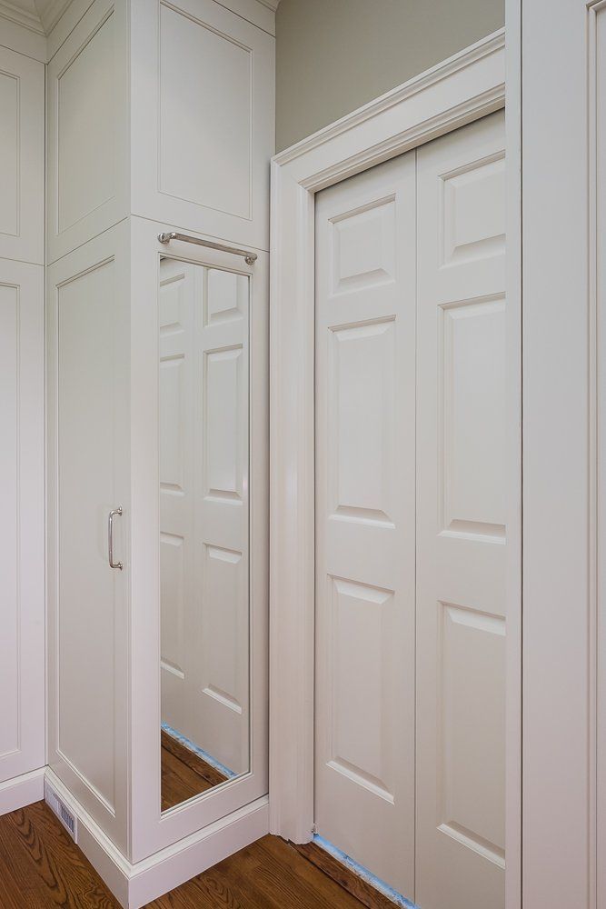 White cabinet design