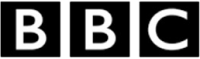 The bbc logo is a black and white logo