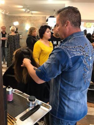 Man Doing a Haircut to Customer — Scottsdale, AZ — XanderLyn Salon