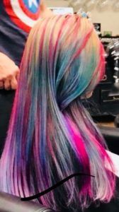 Woman with Rainbow Hair — Scottsdale, AZ — XanderLyn Salon