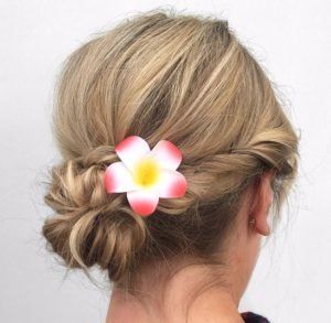 Woman with Flower on Hair — Scottsdale, AZ — XanderLyn Salon