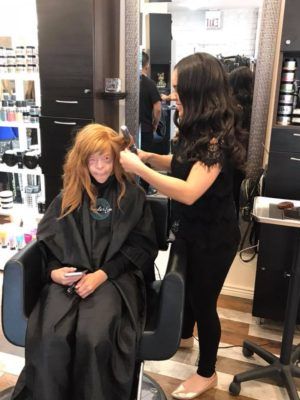 Woman Doing a Haircut to Customer — Scottsdale, AZ — XanderLyn Salon