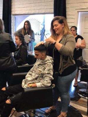Boy Having a Haircut — Scottsdale, AZ — XanderLyn Salon