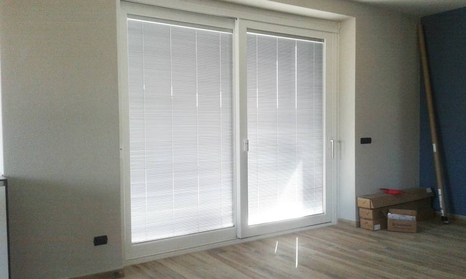 Vetrata con serramenti in PVC